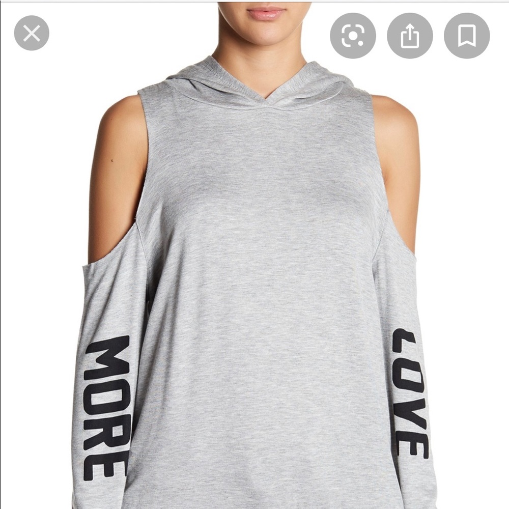 More Love Cold Shoulder Long Sleeve Top PST